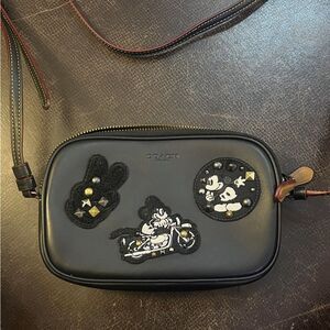 Coach Limited Addition Mickey Mouse Patch Patricia Leather CrossBody Bag